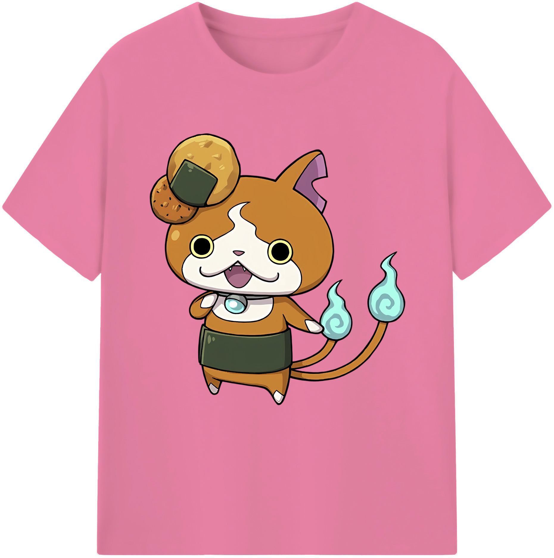 （画像用） 妖怪ウォッチ Yo-kai Watch 綿100％半袖Tシャツ（フロントプリント）